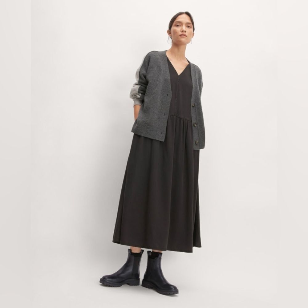 NEW EVERLANE Lug Chelsea Boot in Black Leather - Picture 5 of 9